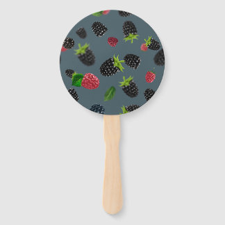 Raspberry Pattern 2 Hand Fan
