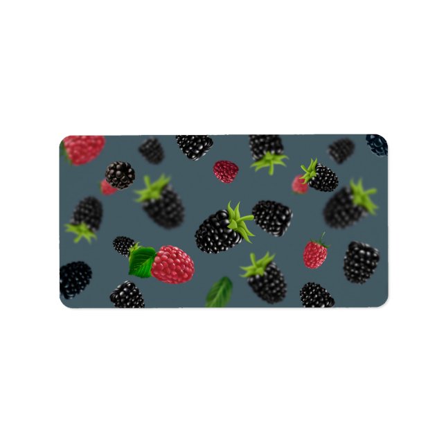 Raspberry Pattern 2 Label (Front)
