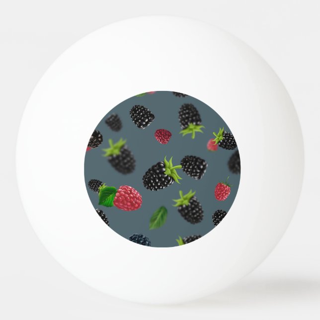 Raspberry Pattern 2 Ping Pong Ball (Front)