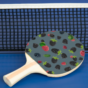 Raspberry Pattern 2 Ping Pong Paddle
