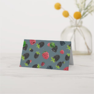 Raspberry Pattern 2 Place Card