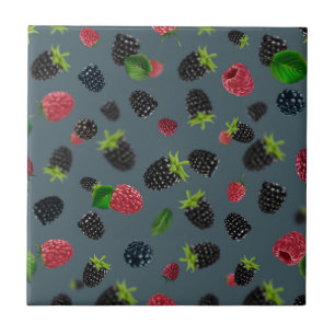 Raspberry Pattern 2 Tile