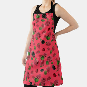 Raspberry Pattern Apron