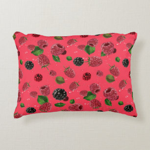 Raspberry Pattern Decorative Cushion