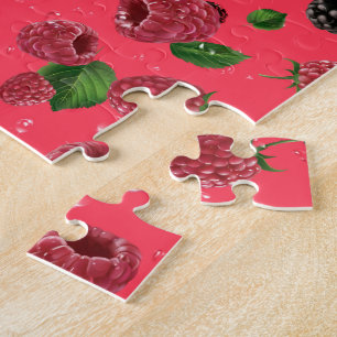 Raspberry Pattern Jigsaw Puzzle