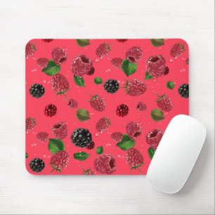 Raspberry Pattern Mouse Pad