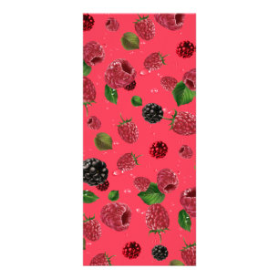 Raspberry Pattern Rack Card