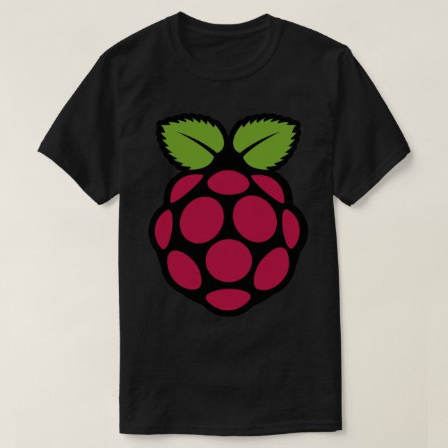 Raspberry pi logo Sticker T-Shirt (Design Front)