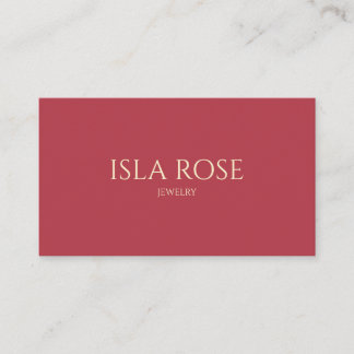 Raspberry Pink & Cream Business Card