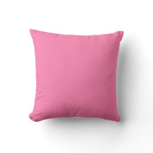 Raspberry Pink Solid Colour Throw Pillow