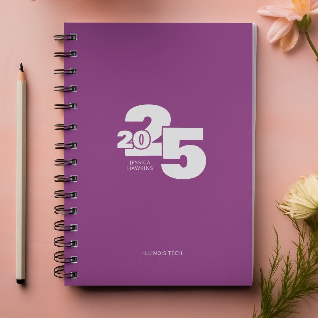 Raspberry Purple Overlapped Year Spiral Weekly Planner (Creator Uploaded)