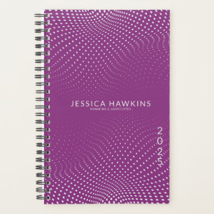 Raspberry Purple Pop Dots Year Weekly Planner