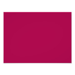 Raspberry Red Pink Solid Trend Colour Background Photo Print