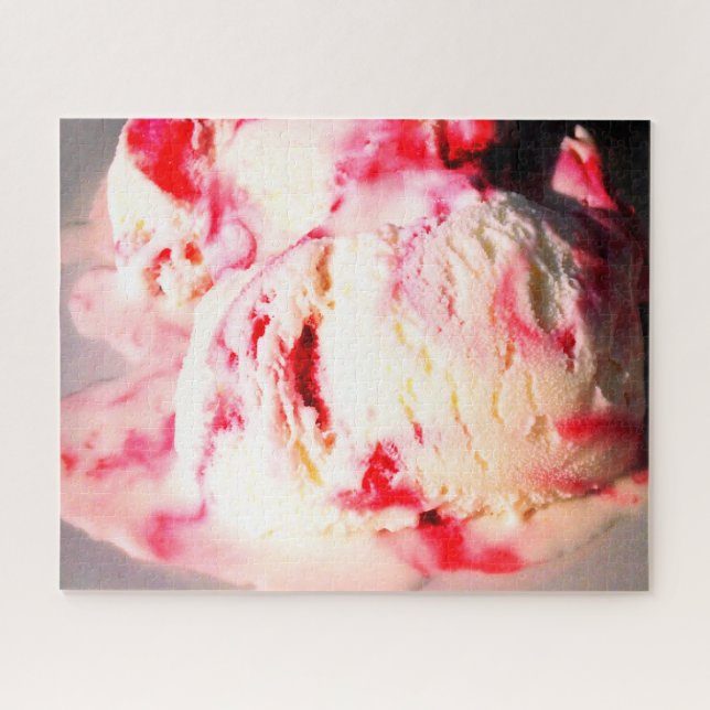 Raspberry ripple ice cream jigsaw puzzle (Horizontal)