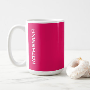 Raspberry Solid Colour Classic Personalised Coffee Mug