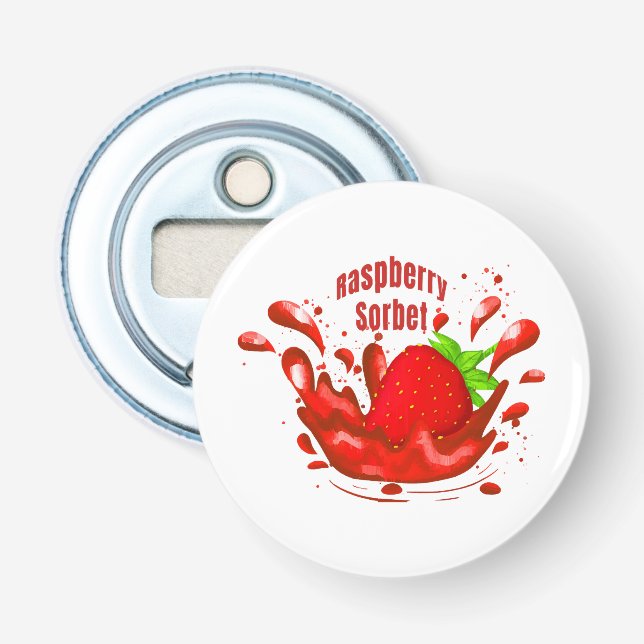 Raspberry Sorbet Bottle Opener (Front)