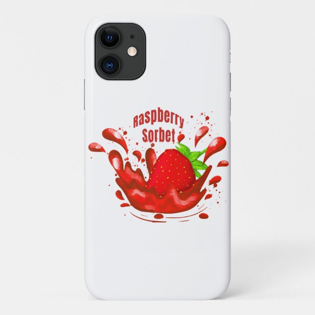Raspberry Sorbet Case-Mate iPhone Case (Back)