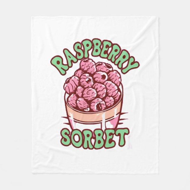 Raspberry Sorbet  Fleece Blanket (Front)