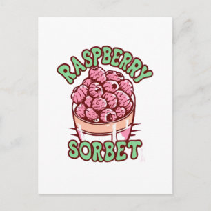 Raspberry Sorbet Holiday Postcard