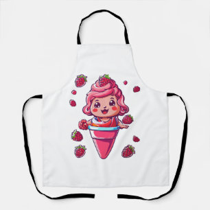 Raspberry sorbet Kawaii Apron