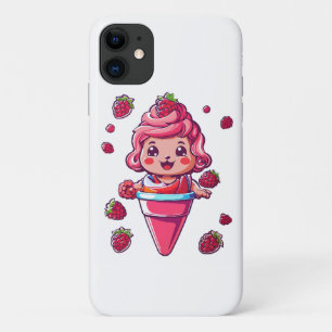 Raspberry sorbet Kawaii Case-Mate iPhone Case