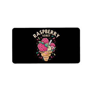 Raspberry Sorbet  Label