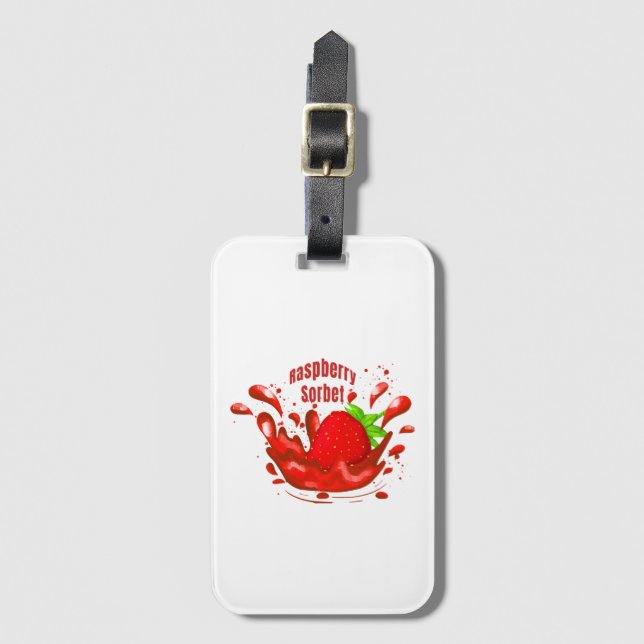 Raspberry Sorbet Luggage Tag (Front Vertical)