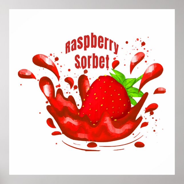 Raspberry Sorbet Poster (Front)