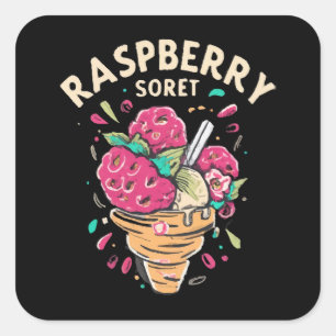 Raspberry Sorbet  Square Sticker