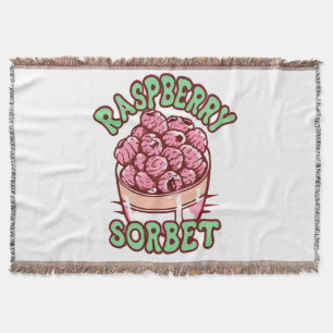 Raspberry Sorbet Throw Blanket