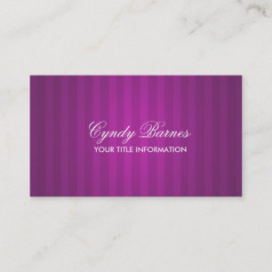 Raspberry Stripe Business Card