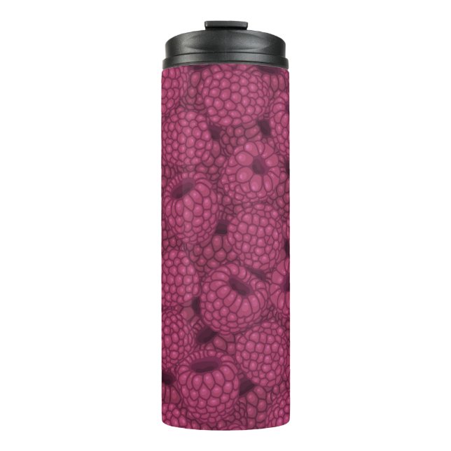 Raspberry Vintage: Sweet Wrap Design. Thermal Tumbler (Front)