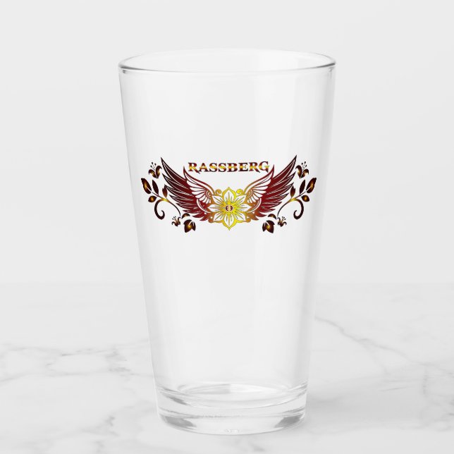 Rassberg Drinkware Glass (Front)