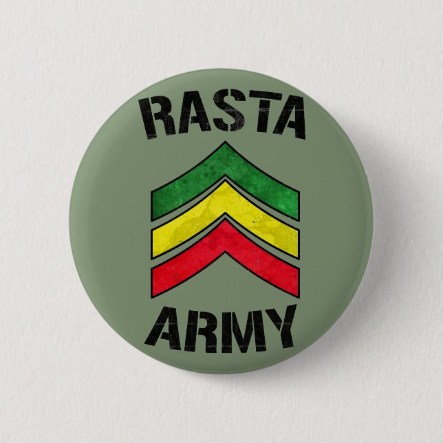 Rasta army 6 cm round badge (Front)