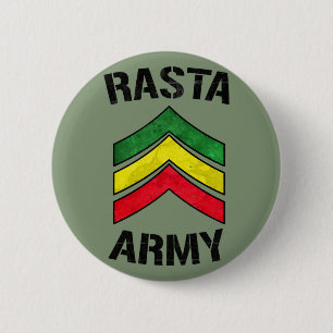 Rasta army 6 cm round badge