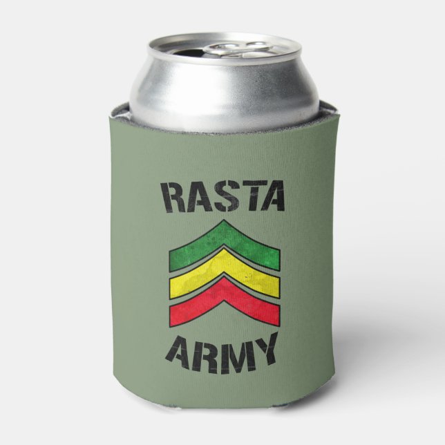 Rasta army can cooler (Can Front)