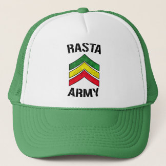 Rasta army trucker hat