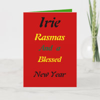 Rasta blessed christmas cards