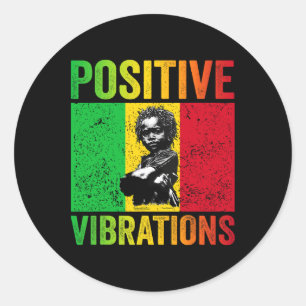 Rasta By Positive Classic Round Sticker
