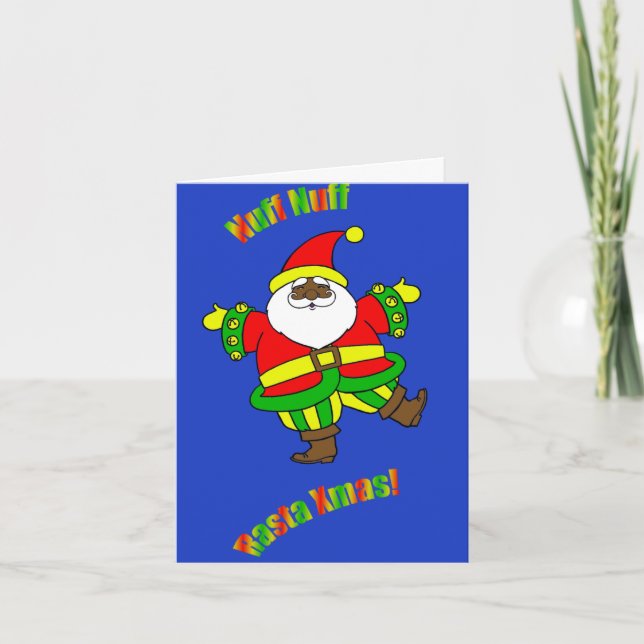 Rasta Christmas Holiday Card (Front)