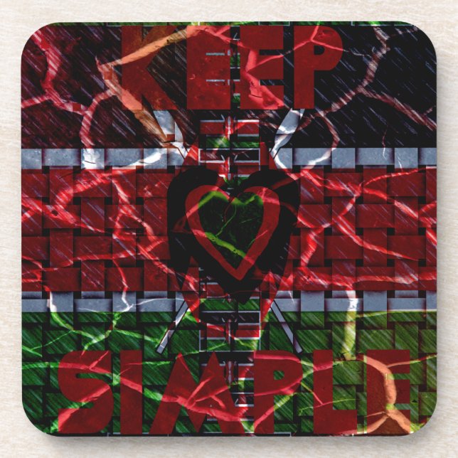 Rasta colors coaster (Front)