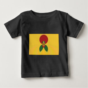 Rasta Colours Abstract Art Print Baby T-Shirt