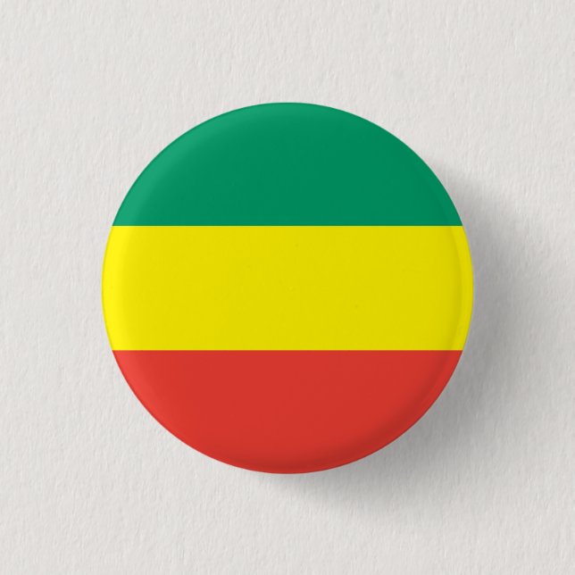 Rasta Colours Button (Front)