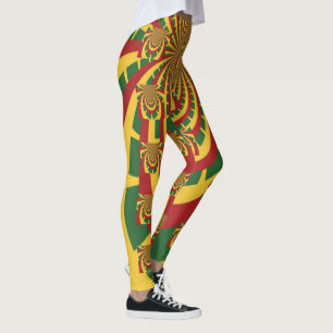  Rasta Colours Design  Leggings