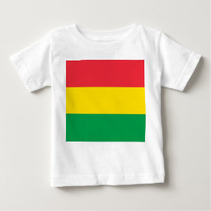 Rasta Colours Green Yellow Red Flag Stripes Patter Baby T-Shirt