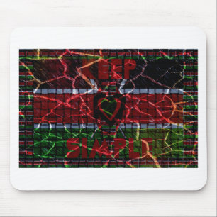 Rasta colours mouse pad
