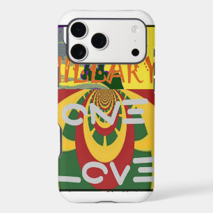 Rasta colours themed: spiral red, green, and yello