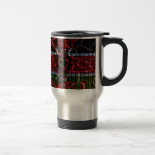 Rasta colours travel mug