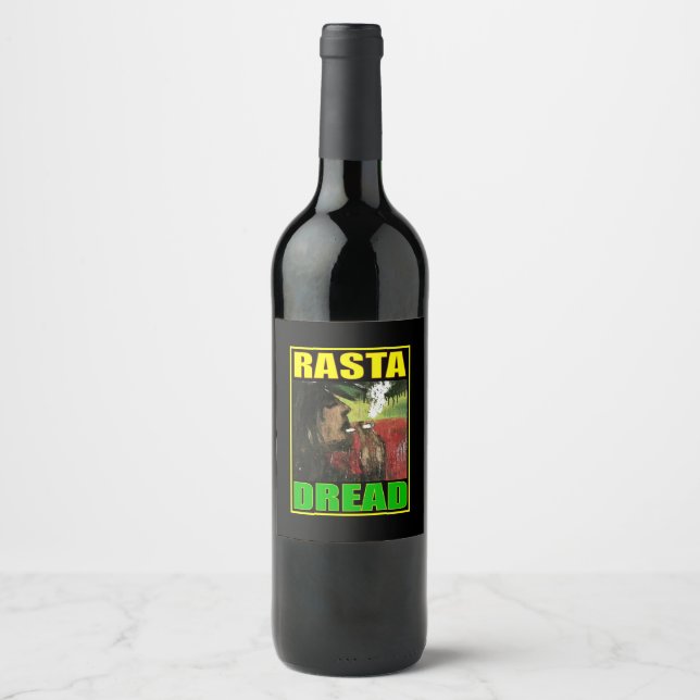 RASTA DREAD BLACK WINE LABEL (Front)