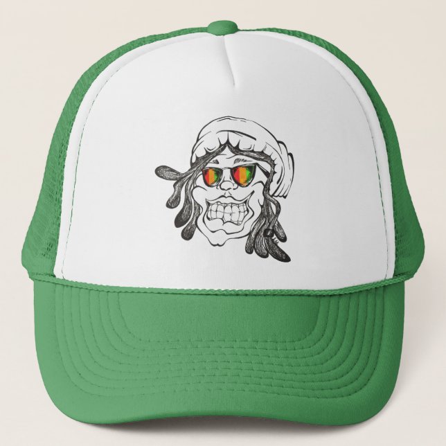 Rasta Dude Trucker Hat (Front)